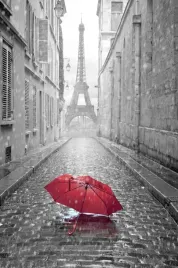 czerwony-parasol-z-wieza-eiffla-w-tle-plakat-297x42-cm