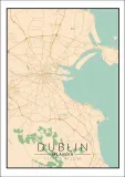 dublin-mapa-kolorowa-plakat-30x40-cm