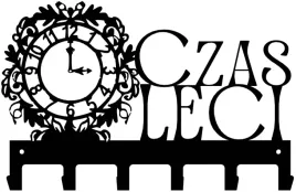 wieszak-na-sciereczki-ubrania-i-klucze-zegar