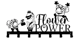 wieszak-scienny-na-ubrania-klucze-flower-power
