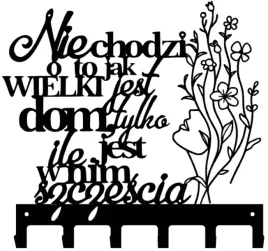 wieszak-scienny-na-ubrania-klucze-szczescie-w-domu