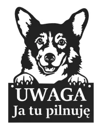 tablica-uwaga-pies-ja-tu-pilnuje-czarna