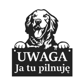 tablica-uwaga-pies-ja-tu-pilnuje-czarna