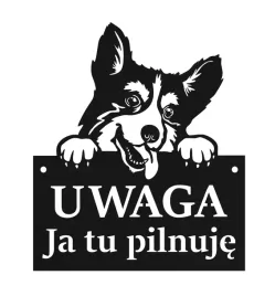 tablica-uwaga-pies-ja-tu-pilnuje-czarna