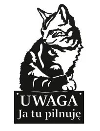 tablica-uwaga-kot-ja-tu-pilnuje-czarna-metalowa