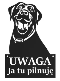 tablica-uwaga-pies-ja-tu-pilnuje-czarna