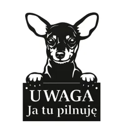 tablica-uwaga-pies-ja-tu-pilnuje-czarna