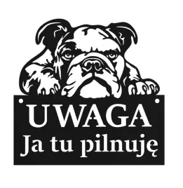 tablica-uwaga-pies-ja-tu-pilnuje-czarna