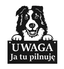 tablica-uwaga-pies-ja-tu-pilnuje-czarna