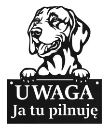 tablica-uwaga-pies-ja-tu-pilnuje-czarna