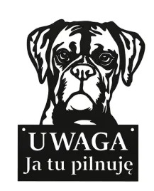 tablica-uwaga-pies-ja-tu-pilnuje-czarna