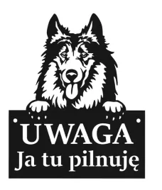 tablica-uwaga-pies-ja-tu-pilnuje-czarna