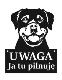 tablica-uwaga-pies-ja-tu-pilnuje-czarna