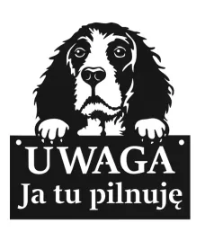 tablica-uwaga-pies-ja-tu-pilnuje-czarna