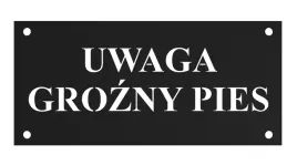 tablica-uwaga-pies-uwaga-grozny-pies-czarna-metal