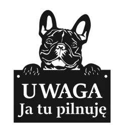 tablica-uwaga-pies-ja-tu-pilnuje-czarna