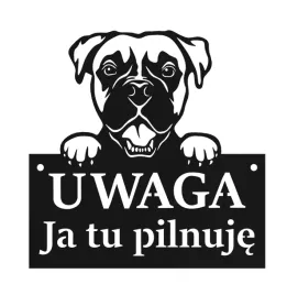 tablica-uwaga-pies-ja-tu-pilnuje-czarna