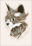 feathered-cat-plakat-40x60-cm