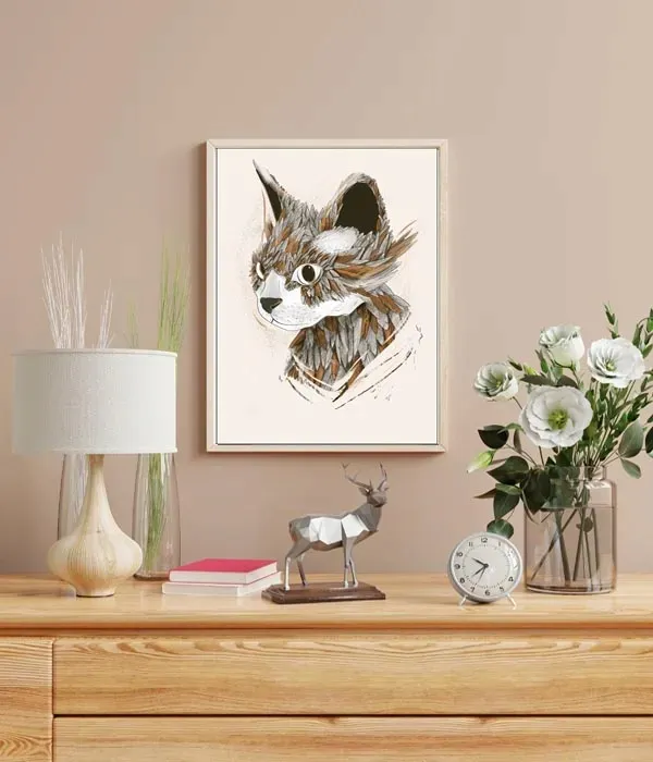 feathered-cat-plakat-40x60-cm-stan-nowy