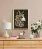 feathered-fox-black-plakat-60x80-cm-stan-nowy