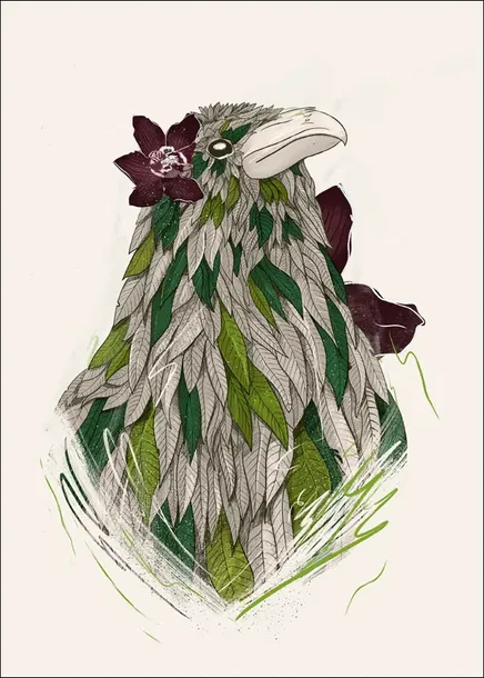 feathered-raven-plakat-60x80-cm
