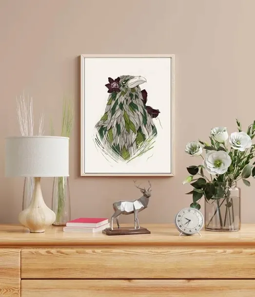 feathered-raven-plakat-60x80-cm-stan-nowy