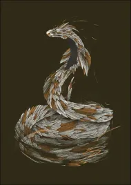 feathered-shake-plakat-40x60-cm