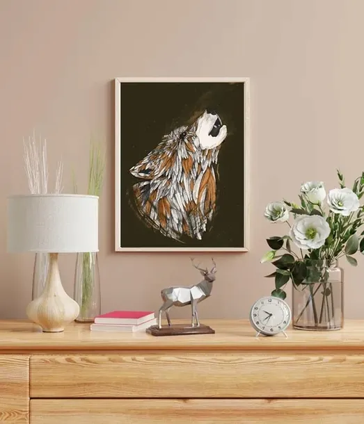 feathered-wolf-plakat-70x100-cm-stan-nowy