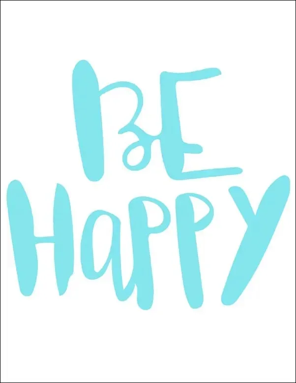 happy-niebieski-plakat-30x40-cm