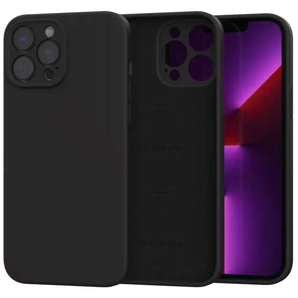 spacecase-silicone-mag-iphone-13-pro-max-black-funkcje-antyposlizgowa-struktura