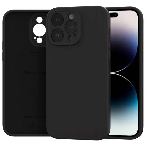 spacecase-silicone-mag-iphone-14-pro-max-black-funkcje-antyposlizgowa-struktura
