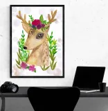 jelonek-akwarela-plakat-30x40-cm-stan-nowy