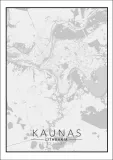 kaunas-mapa-czarno-biala-plakat-50x70-cm