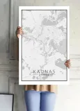 kaunas-mapa-czarno-biala-plakat-50x70-cm-stan-nowy