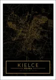 kielce-mapa-zlota-plakat-40x60-cm