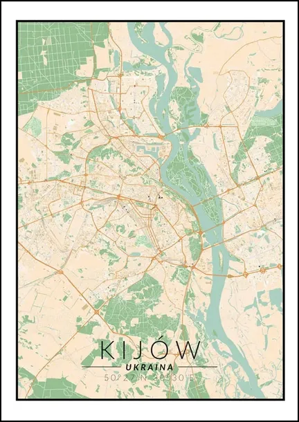 kijow-mapa-kolorowa-plakat-70x100-cm