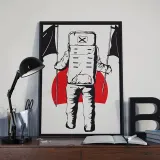 kosmos-czerwony-plakat-40x50-cm-stan-nowy