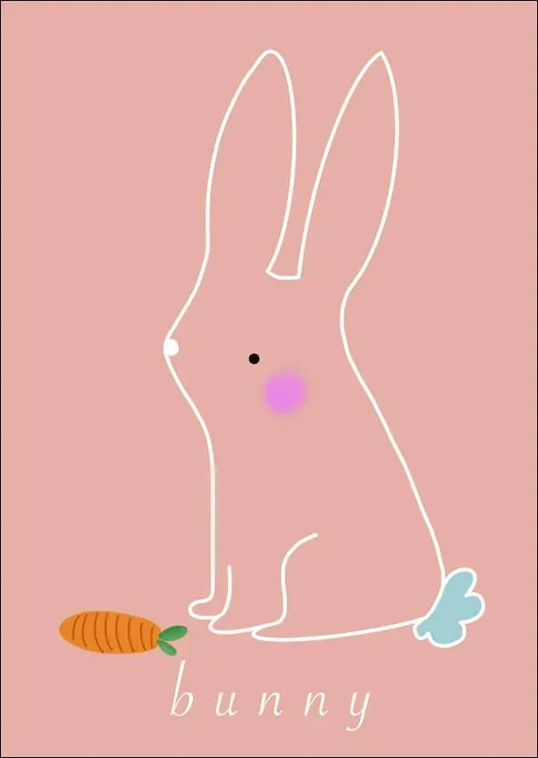 kroliczek-plakat-42x594-cm