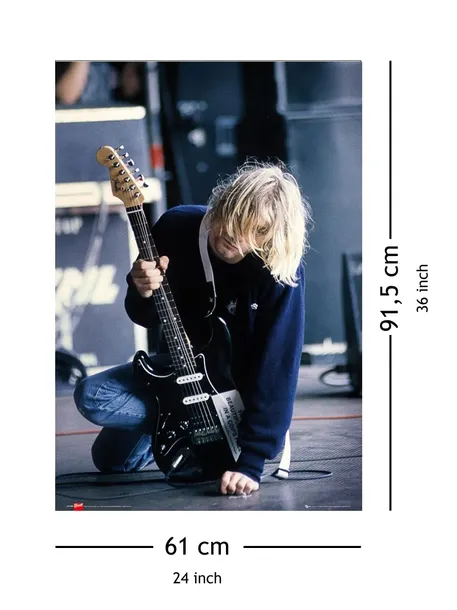 kurt-cobain-gitara-nirvana-plakat-61x915-cm-stan-nowy