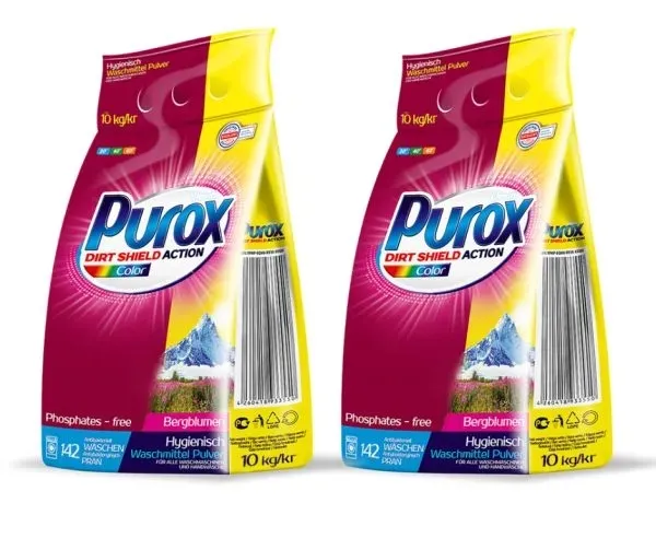 Proszek do prania Purox color 10 kg x 2 sztuki