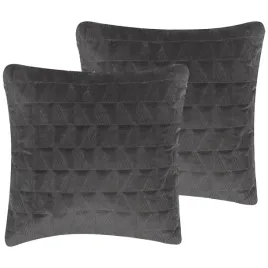 2-bawelniane-poduszki-dekoracyjne-tloczone-45-x-45-cm-szare-lalam