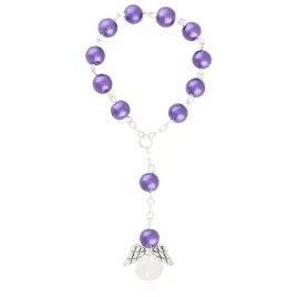 rozaniec-dziesiatka-z-aniolkiem-szklane-paciorki