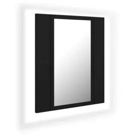 szafka-lazienkowa-z-lustrem-i-led-czarna-40x12x45-cm