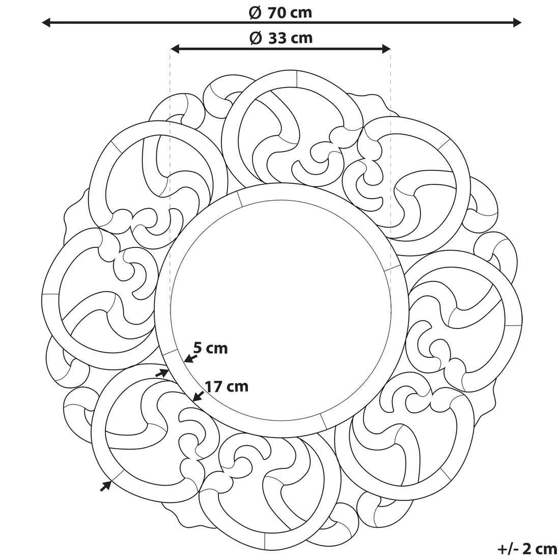 lustro-scienne-70-cm-srebrne-mornaix