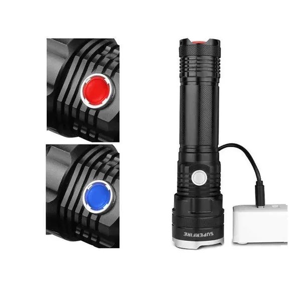 latarka-superfire-x17-1100lm-usb-stan-nowy