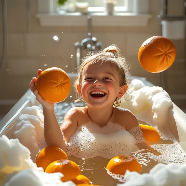 pianka-do-kapieli-dla-dzieci-pomaranczowa-woda-zabawa-dresdner-essenz-opakowanie-saszetka