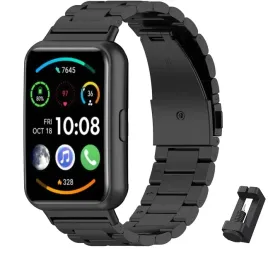 metalowy-pasek-kompatybilny-z-huawei-watch-fit-2-modny-dlugosc-16-cm-czarny