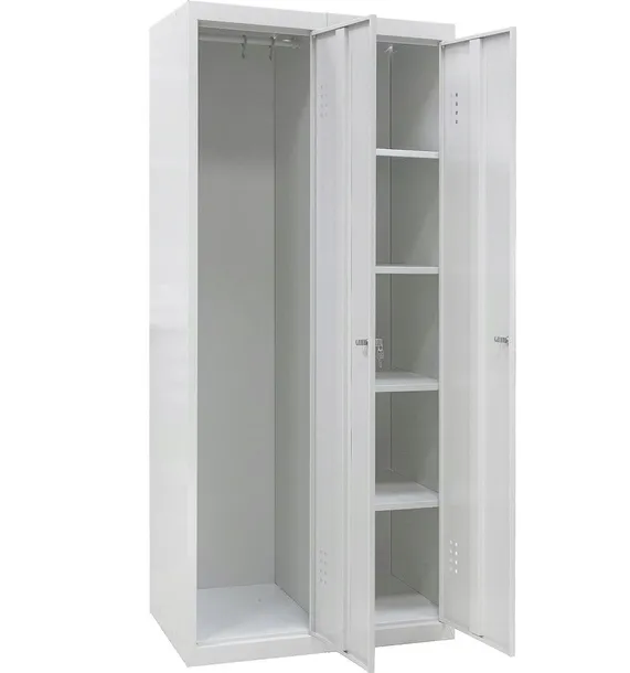 SZAFA METALOWA GOSPODARCZA NA MOPA WIADRO ŚRODKI CZYSTOŚCI Z PÓŁKAMI 180CM