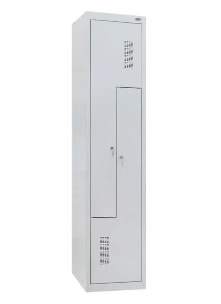 Szafa UBRANIOWA BHP SOCJALNA DO SZATNI 2 komorowa "L" POJEMNA SOM-Z-400/1-2