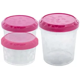 branq-rukkola-twist-zestaw-3szt-plastikowe-pojemniki-na-zywnosc-fuksja